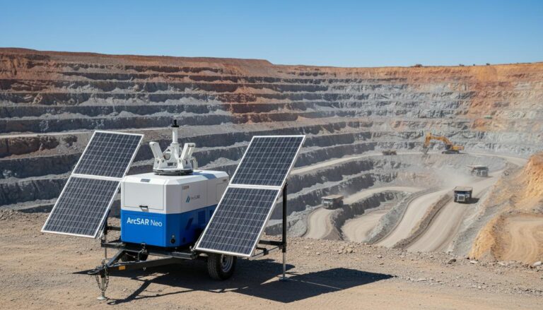 ArcSAR Neo IDS GeoRadar: точный 3D-мониторинг откосов для горнодобывающей отрасли