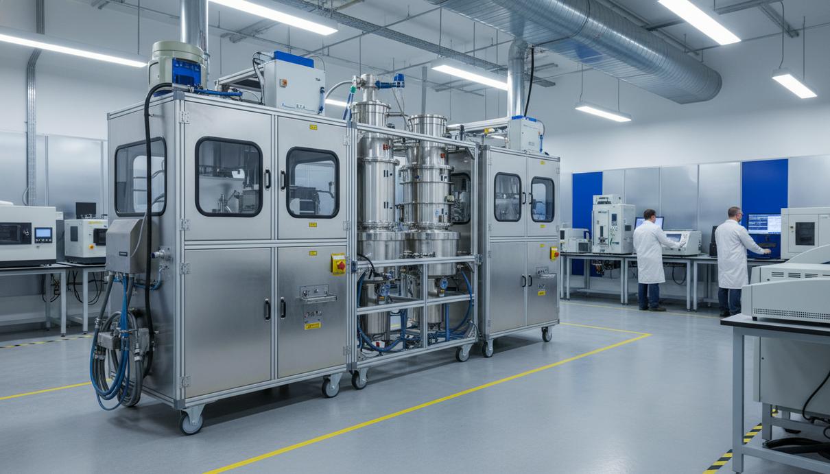 Современное лабораторное оборудование и модульная пилотная установка для переработки критических минералов.