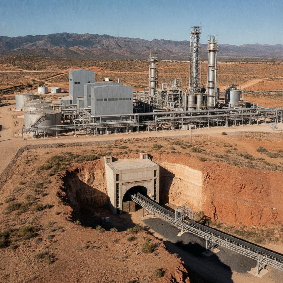 Resource Capital Funds завершила покупку комплекса Cobre Las Cruces в Испании Промышленная площадка металлургического завода и вход в подземный рудник в Андалусии