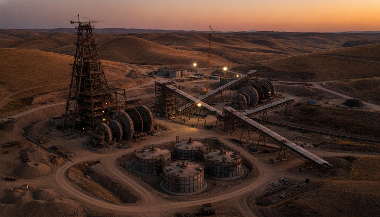 Bilfinger займётся расширением золотого рудника Сёгют в Турции Масштабный комплекс зданий и сооружений золотоизвлекательной фабрики на турецком руднике Сёгют в холмистой местности.