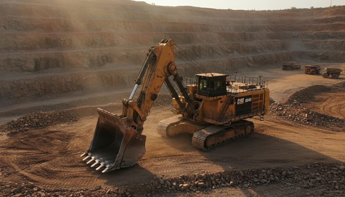 Newmont запустила в Гане один из трёх в мире экскаваторов Cat 6040 Огромный гидравлический экскаватор Cat 6040 стоит в карьере на золотодобывающем руднике в Гане.