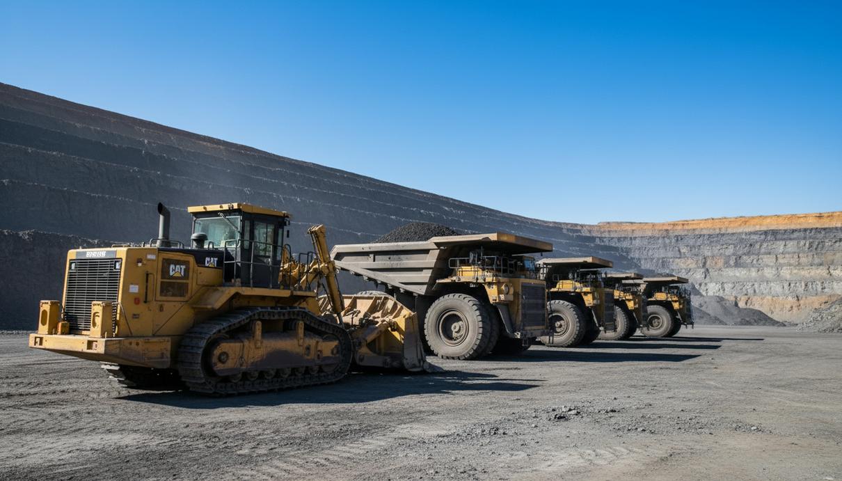 Maynards распродаст технику обанкротившейся угольной компании Clintwood JOD Крупногабаритная карьерная техника, включая гусеничный бульдозер и самосвалы, на территории угольного разреза.