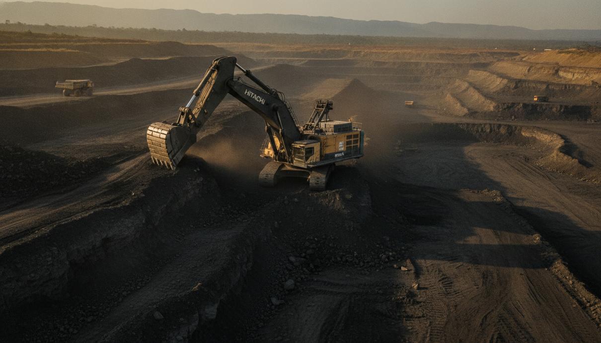 Экскаватор Hitachi отработал 100 тысяч часов на разрезе в Мозамбике Сверхтяжёлый гидравлический экскаватор Hitachi работает на добыче угля в карьере Моатизе, Мозамбик.