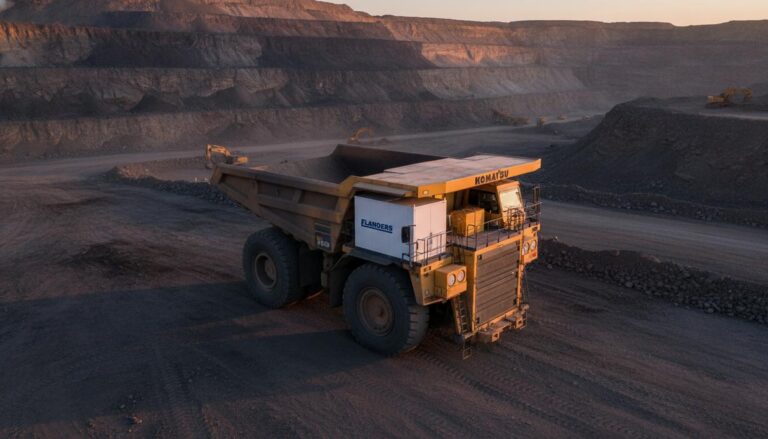 FLANDERS модернизировала самосвал Komatsu для перехода на гибрид